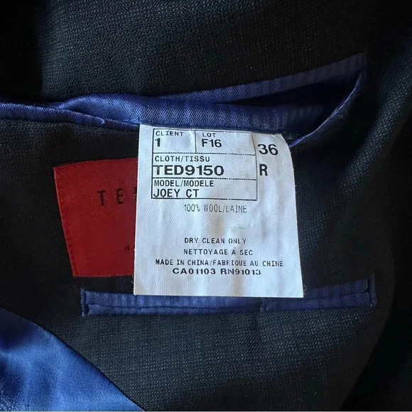 Size 36R Ted Baker London No Ordinary Joe Joey Wool Suit - Picture 9 of 13